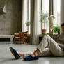 ANTON Mens Sheepskin Slippers